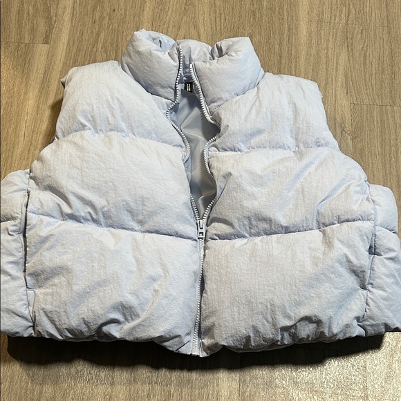H&M Sky Blue Quilted Vest - Picture 1 of 11